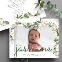 Gender Neutral Modern Boho Golden Eucalyptus Photo