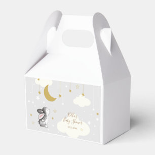 Gender Neutral Moon Star Cloud Baby Shower Favour Box