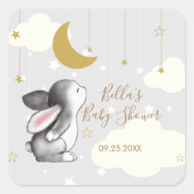 Gender Neutral Moon Star Cloud Baby Shower