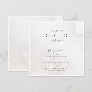 Gender Neutral On Cloud Nine Baby Shower Invitation