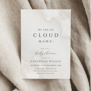 Gender Neutral On Cloud Nine Baby Shower Invitation
