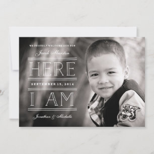 Gender Neutral Photo Adoption Announcement