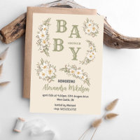 Gender Neutral Vintage Floral Baby Shower