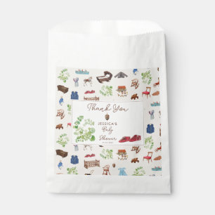 Gender Neutral Vintage Nursery Toys Baby Shower Favour Bags