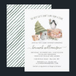 Gender Neutral | Winter Christmas Baby Shower Invitation<br><div class="desc">Winter has snuck up on us. And if you’re planning a baby shower for yourself or a loved one, why not utilise the season as inspiration. Invite your guests to your baby shower in style with these watercolor winter friends invitations. Get the charming baby shower invitations you've been looking for,...</div>