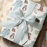Gender Neutral Winter Christmas Baby Shower Wrapping Paper<br><div class="desc">This gender neutral winter/Christmas baby shower wrapping paper features a hand-drawn pattern of Christmas baby bodysuits,  adorable winter stuffed animals (penguin,  reindeer,  teddy bear) and bibs,  bottles,  pacifiers and xmas gifts,  all against a white background with scattered cute little stars.</div>