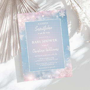 Gender Neutral Winter Wonderland Baby Shower Invitation