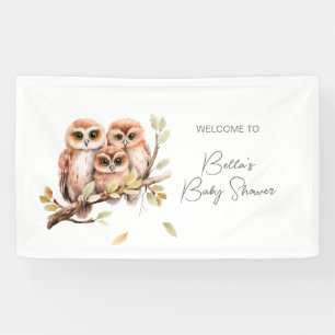 Gender Neutral Woodland Fawn Baby Shower Banner
