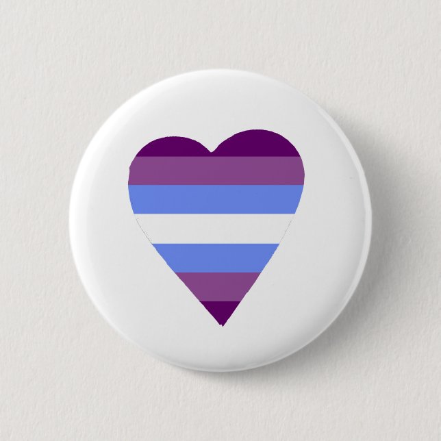 Gender Non-Conforming Heart Button (Front)