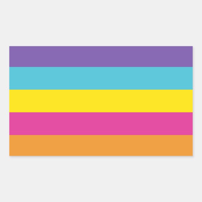 Gender Nonbinary Pride Rectangular Sticker (Front)