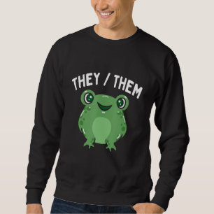 Gender Queer They Them Pronouns LGBTQ Pride Month  Sweatshirt