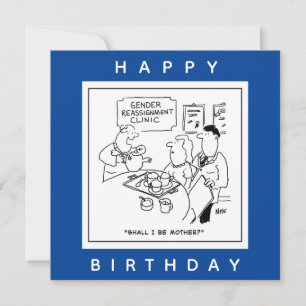 Gender Reassignment Clinic Cartoon Card