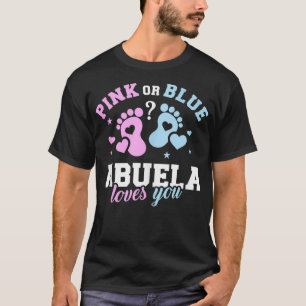 Gender reveal abuela grandma T-Shirt