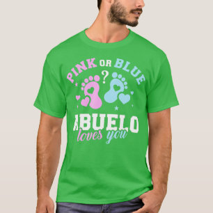 Gender reveal abuelo grandpa  T-Shirt