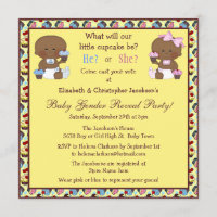 Gender Reveal African American Babies & Cupcakes