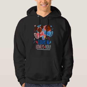 Gender Reveal African American Pink or blue COUSIN Hoodie