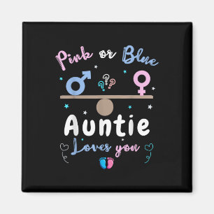Gender Reveal Auntie Gender Reveal Party Magnet