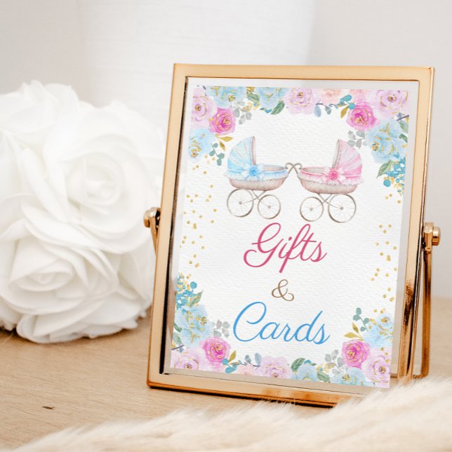 Gender Reveal Baby Shower Gifts & Cards Sign (Creator Uploaded)