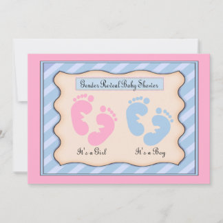Gender Reveal Baby Shower Invitation