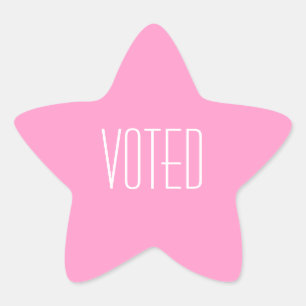 GENDER REVEAL BABY STICKER-GIRL STAR STICKER
