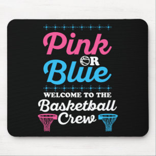 Gender Reveal Basketball Design for a Basketball F Mouse Pad