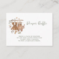Gender Reveal Boho Clothesline Baby Diaper Raffle