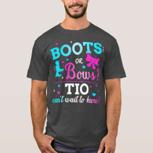Gender reveal boots or bows tio matching baby part T-Shirt