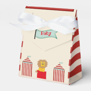 "Gender Reveal", Boy, Circus Baby Shower Favour Box