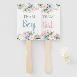 Gender Reveal boy or gilr Hand Fan