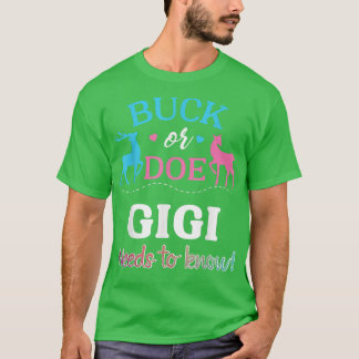 Gender Reveal Buck or Doe GIGI Matching Baby Showe T-Shirt