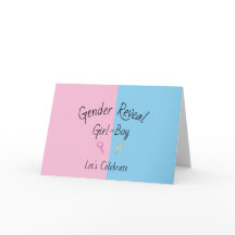 Gender Reveal Card