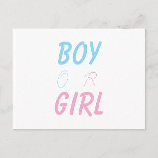 Gender reveal card