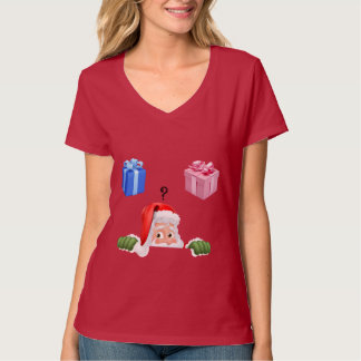 Gender Reveal Christmas Thmed T-Shirt