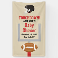 Gender Reveal Football Baby Boy Shower Welcome