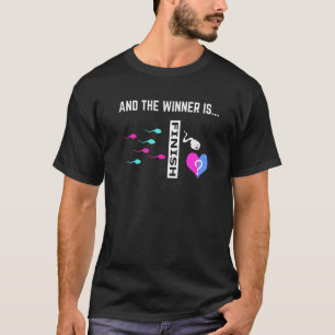 Gender Reveal For Men Cool Baby Shower Party Women T-Shirt