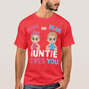 Gender Reveal Funny Grandma Loves You Matching Fam T-Shirt