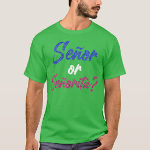 Gender Reveal Gifts for Cinco De Mayo Meican Guita T-Shirt