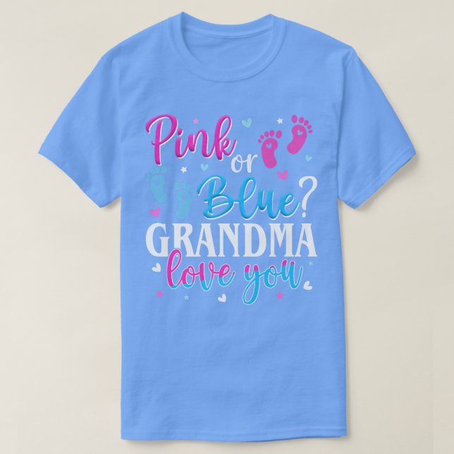 Gender reveal grandma  T-Shirt (Design Front)