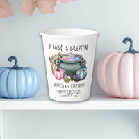 Gender Reveal Halloween Baby is Brewing Witch