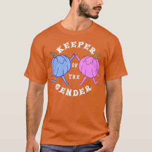 Gender Reveal Halloween Keeper Of The Gender 402 T-Shirt