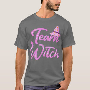 Gender Reveal Halloween Team Witch  T-Shirt