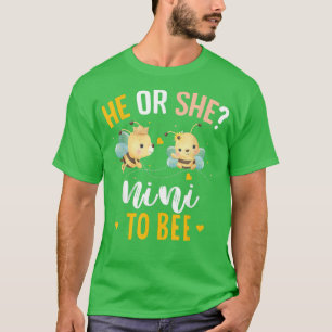 Gender reveal he or she Nini matching family party T-Shirt