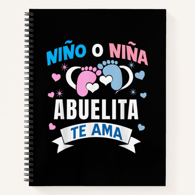 Gender Reveal in Spanish Notebook (Front)