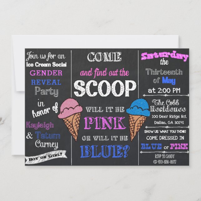 Gender Reveal Invitation (Front)