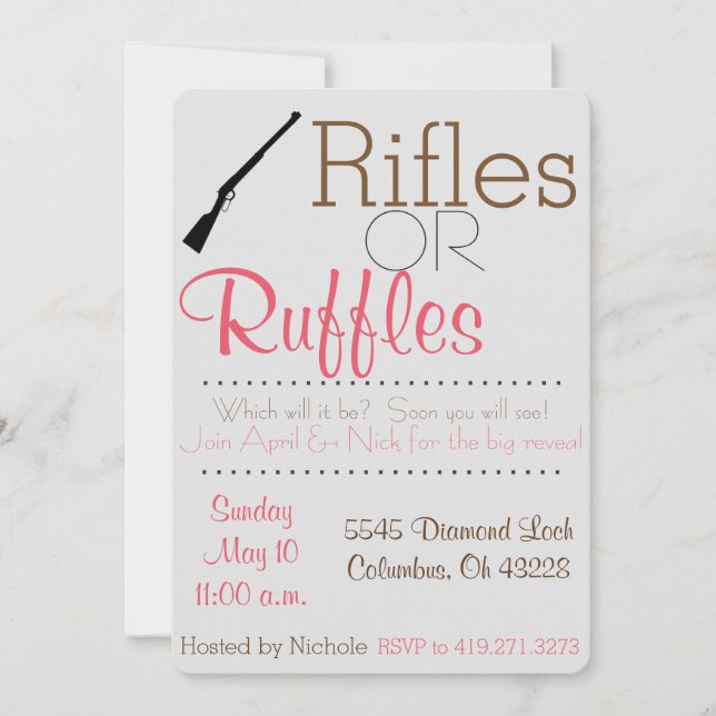 Gender Reveal Invitation (Front)