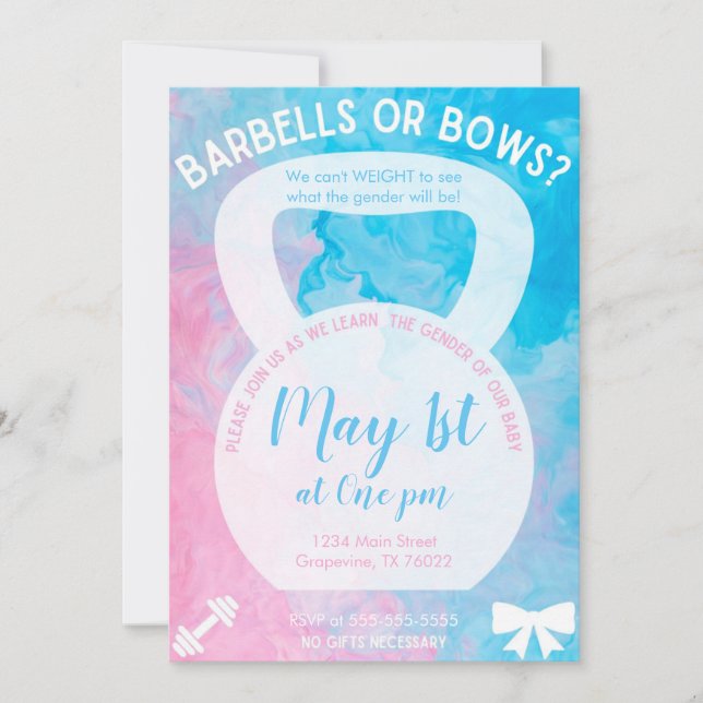 Gender Reveal Invitation (Front)