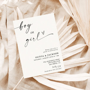 Gender Reveal Invitation   Neutral Gender Reveal