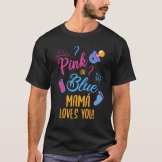 Gender Reveal Mama Mummy Mum T-Shirt