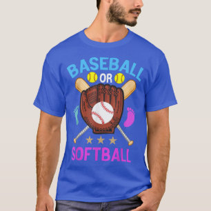 Gender Reveal Matching Baby Party Baseball Or Soft T-Shirt