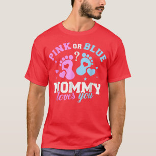 Gender Reveal Mummy Mum Funny Family Mother's Day T-Shirt